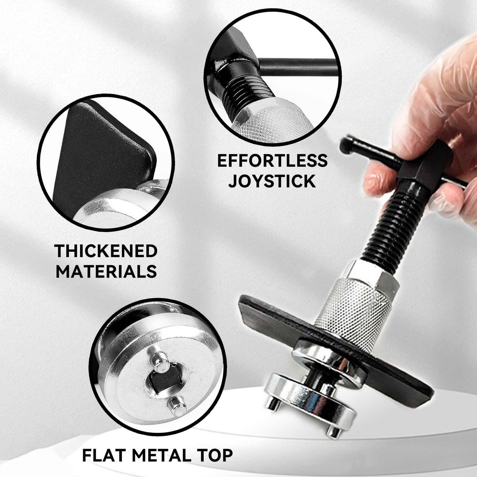 Lonuxi Car Brake Piston Wind Back Tool, Auto Caliper Black/Silver