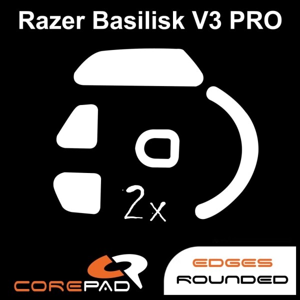 Corepad Skatez Razer Basilisk V3 Pro Replacement Mouse Feet Hyperglides PTFE Teflon