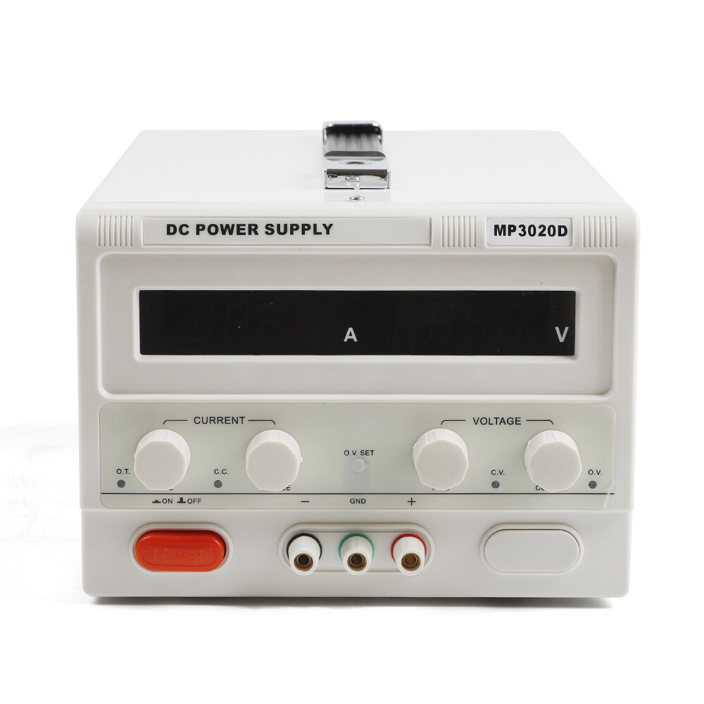 MP3020D LED Regulated Variable Lab DC Bench Power Supply 0-30V 0-20A +Power Line