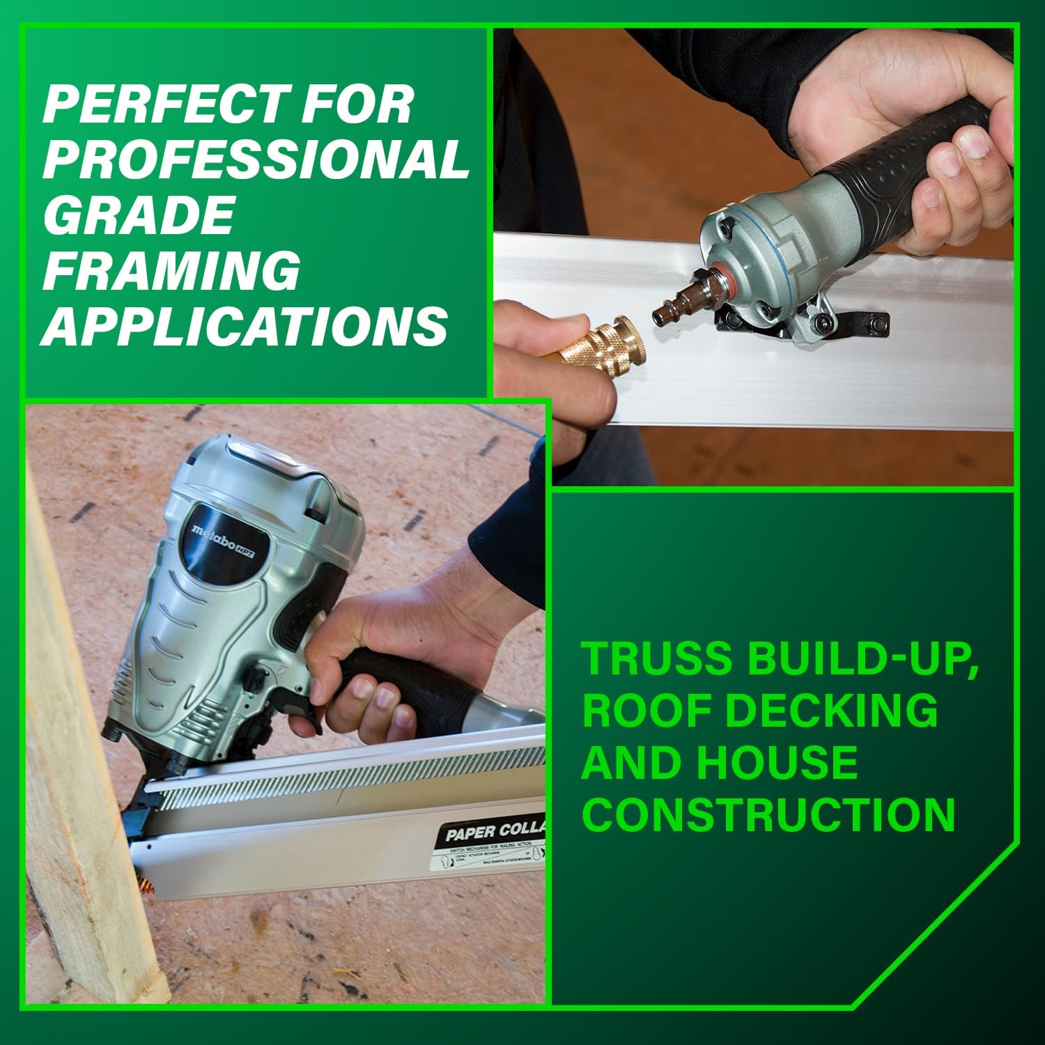 Metabo HPT Framing Nailer, Pro-Preferred Tool For Flooring, No Size