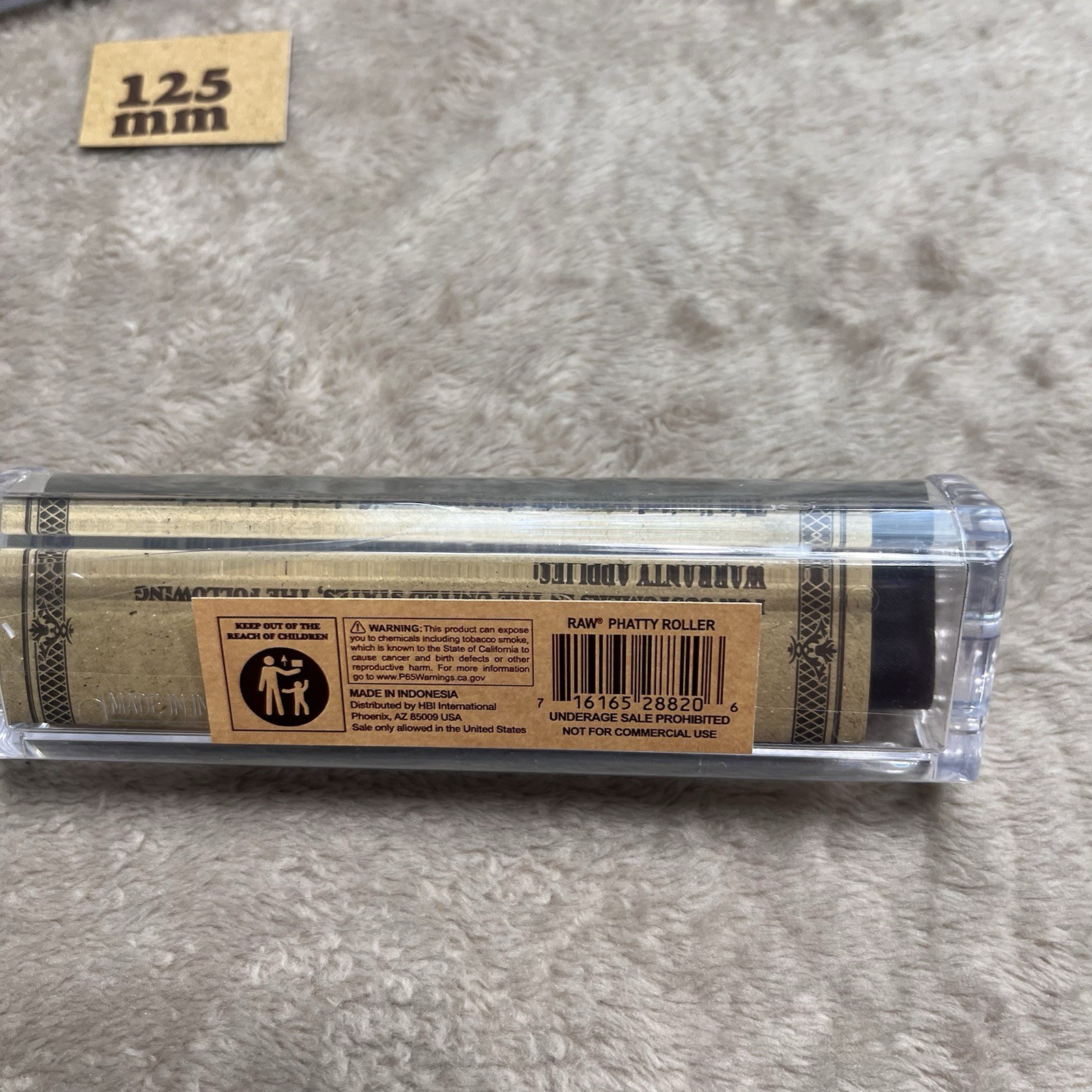 1 (one) RAW PHATTY ROLLER EXTRA PHAT ROLLING MACHINE 125mm