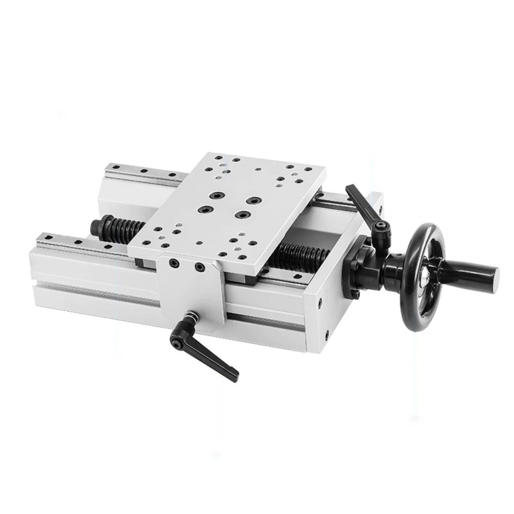 X Manual Adjustment Module | Heavy Load Trapezoidal Screw Dual Linear Guide Rail