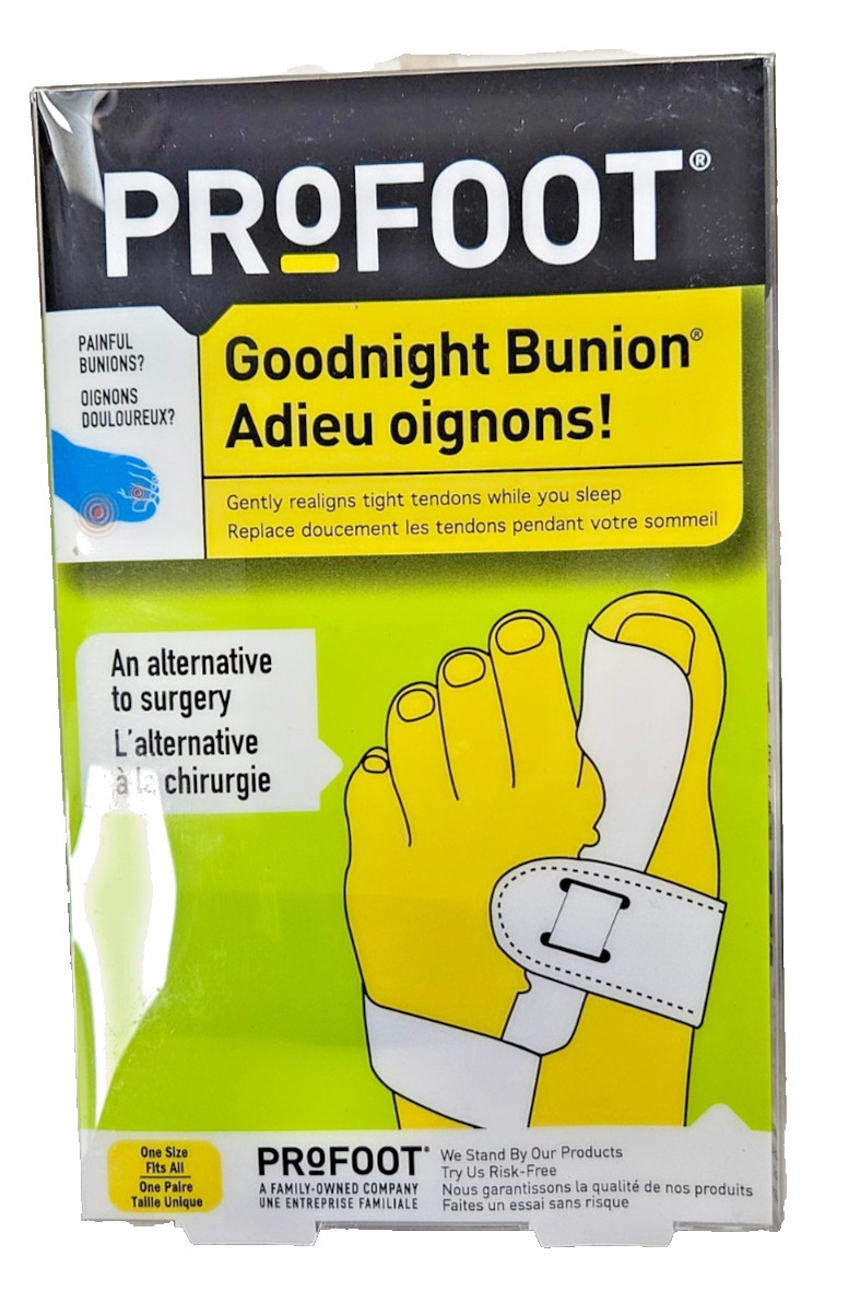 Profoot Goodnight Bunion Pro Bunion Regulator Relieve Bunion Pain 1 UNIT