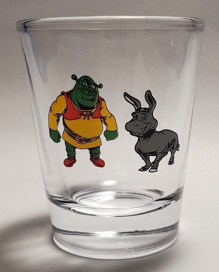 Shrek & Donkey 1½ Shot Glass