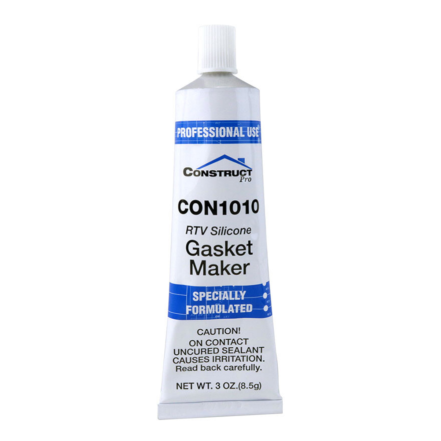 2 Pack Lot Construct Pro RTV Clear Silicone Sealant 3oz 3 Pack Set Gasket Maker