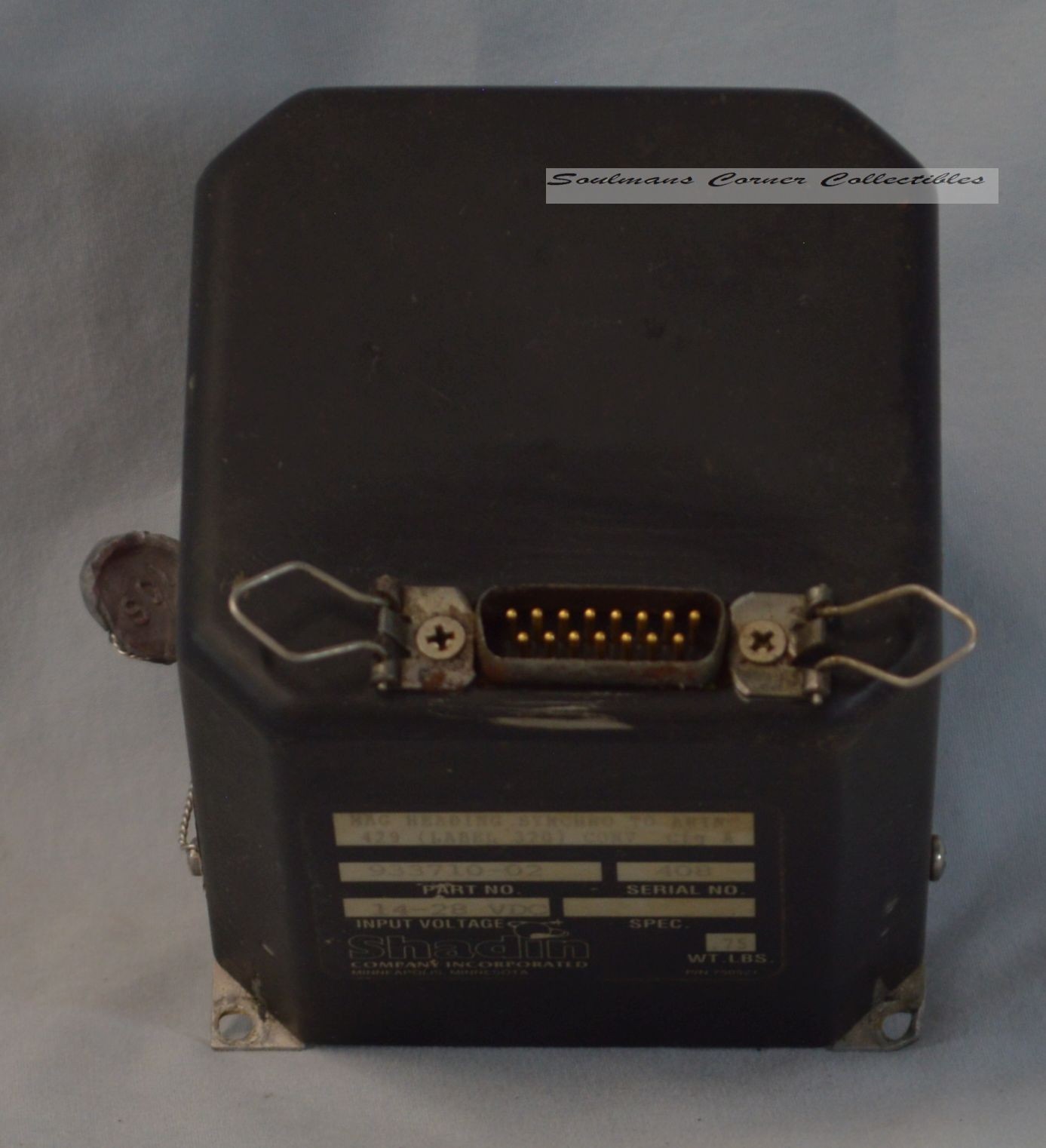 Used Shadin Mag Heading Synchro Unit 933710-02 Avionics Unit