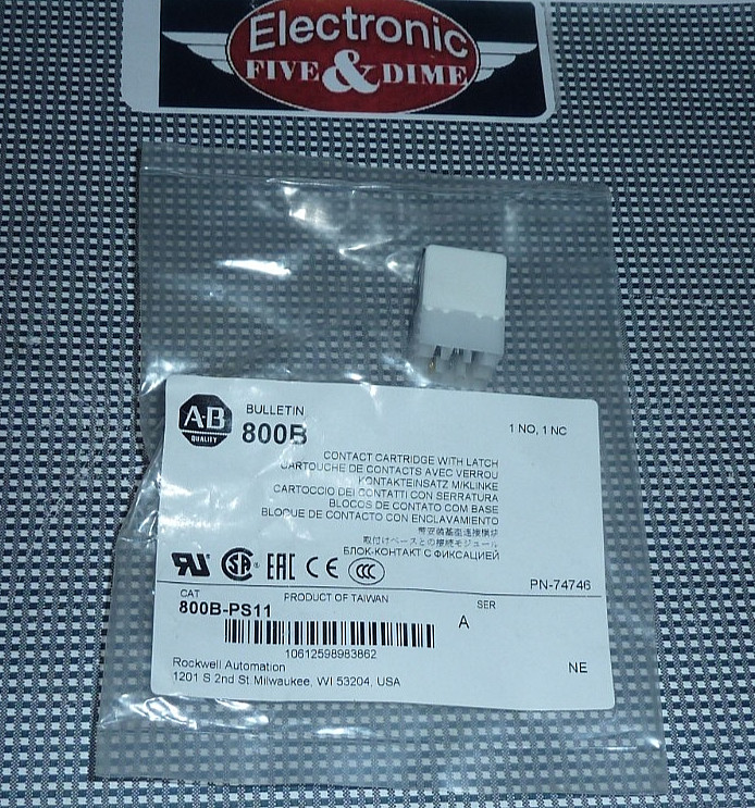 Allen Bradley 800B-PS11 Contact Cartridge With Latch SER A