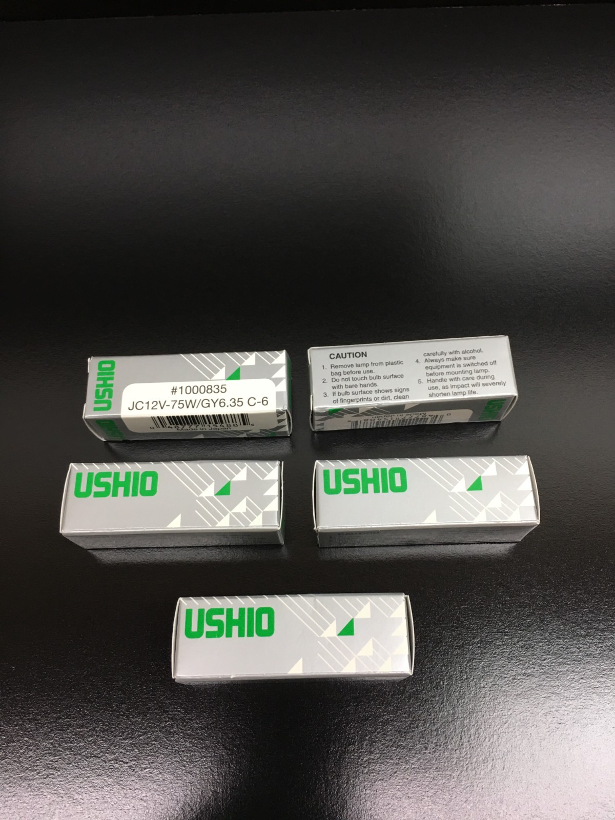 Ushio JC 12V-75W GY6.35 C-6 Microscope Bulb #1000835 Lot 5 PCS