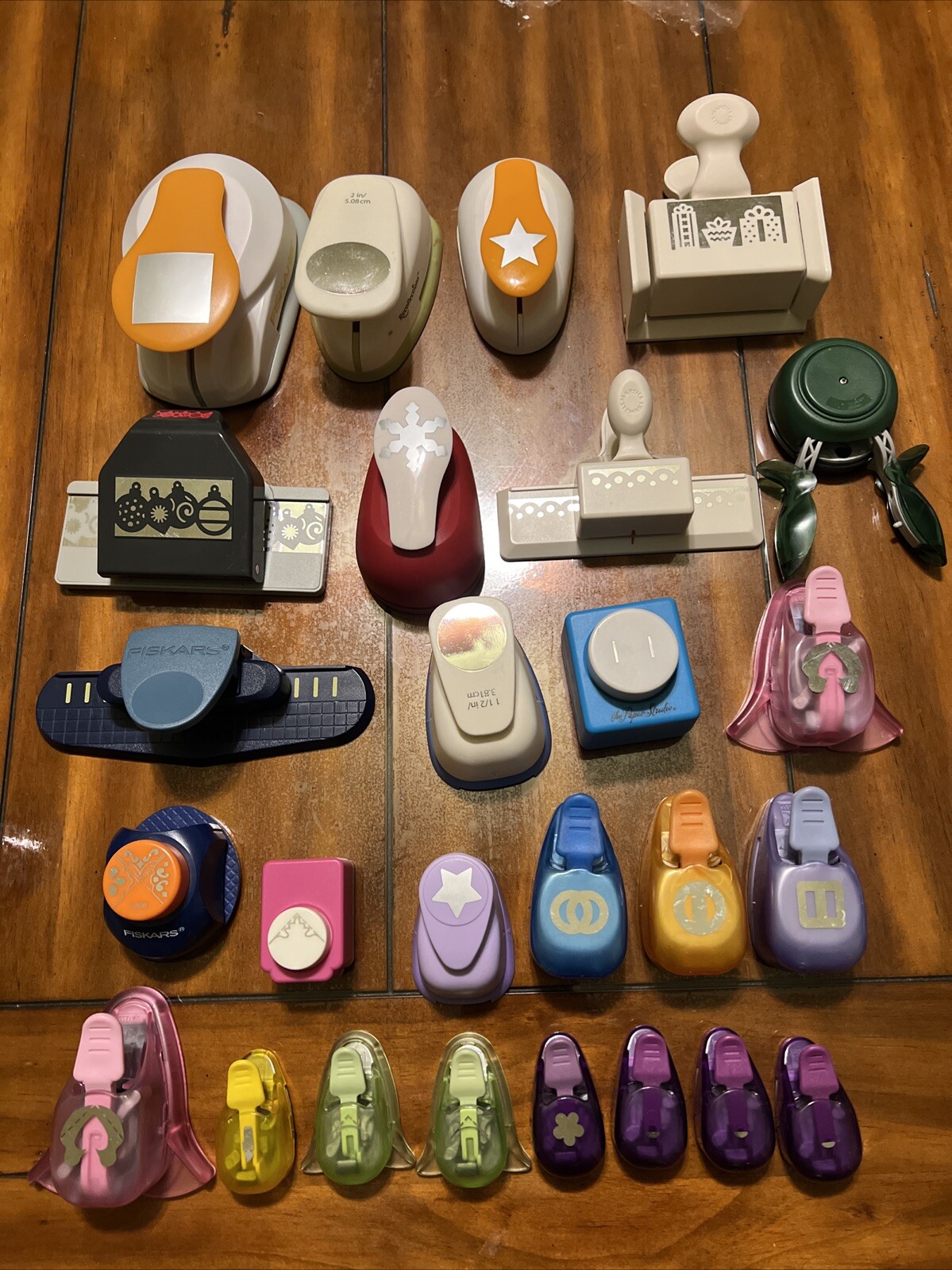 Lot Of 26 Paper Punches Different Sizes