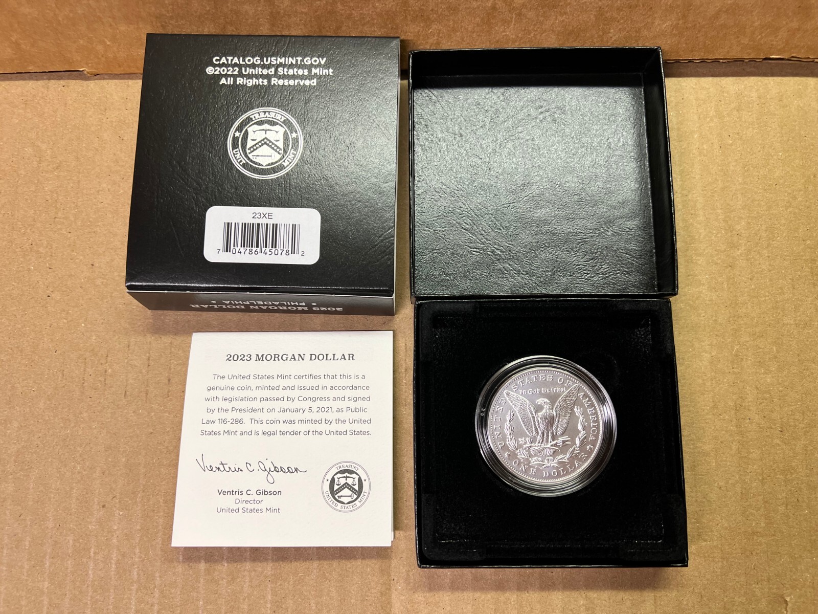 2023 Morgan Silver Dollar Uncirculated Coin 23XE