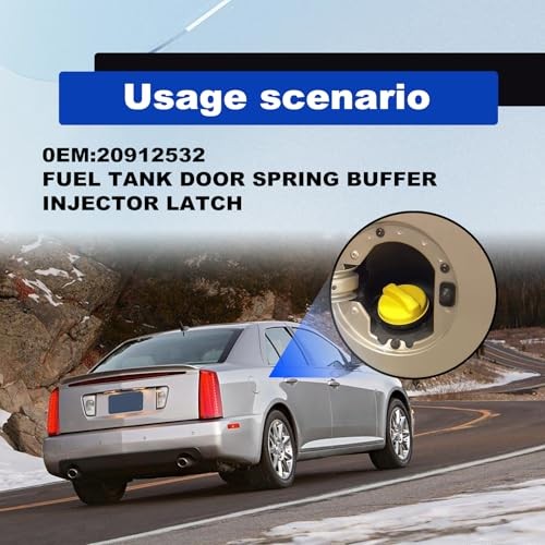 Fuel Tank Door Spring with Plunger & Boot Replacement Compatible with Chevy