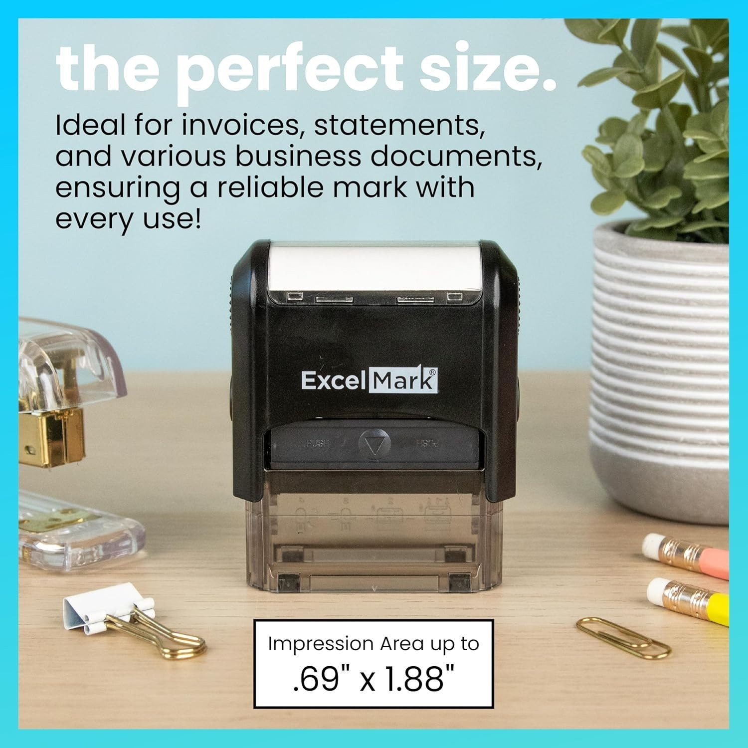 Self-Inking Rubber Stamp - Return to Sender Not at This Address - Red Ink Medium