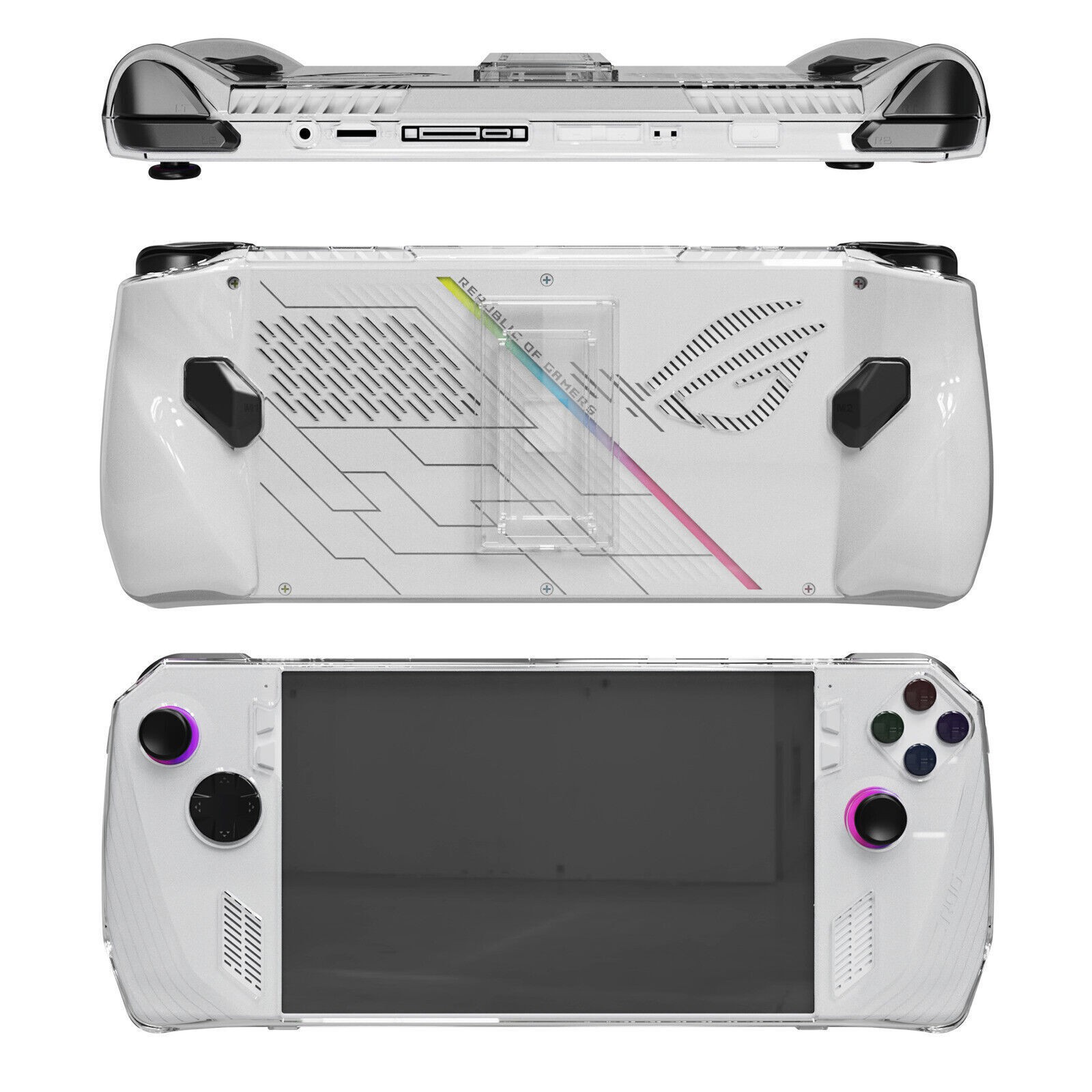 Crystal Clear Case Protective Case Game Console Accessories for ROG Ally