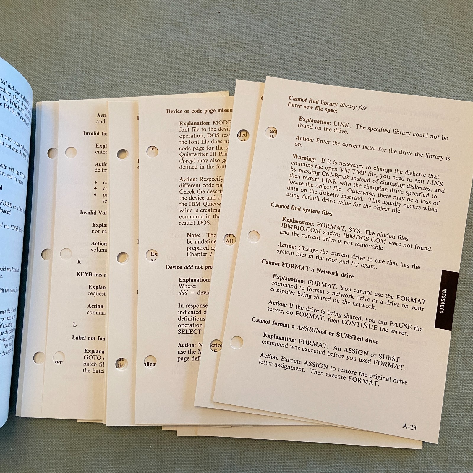 IBM Disk Operating System Version 3.30 Reference 1st Ed. 1987 Programming Family