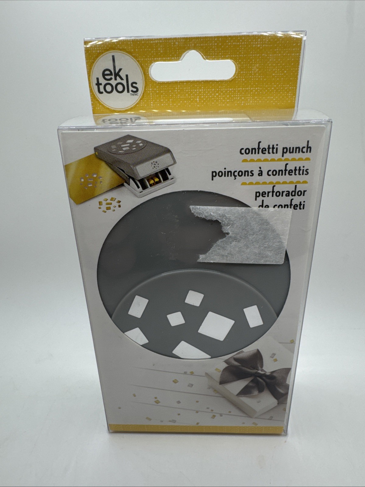 Ek Tools SQUARE CONFETTI MAKER PUNCH  #54-30282 Ek Success