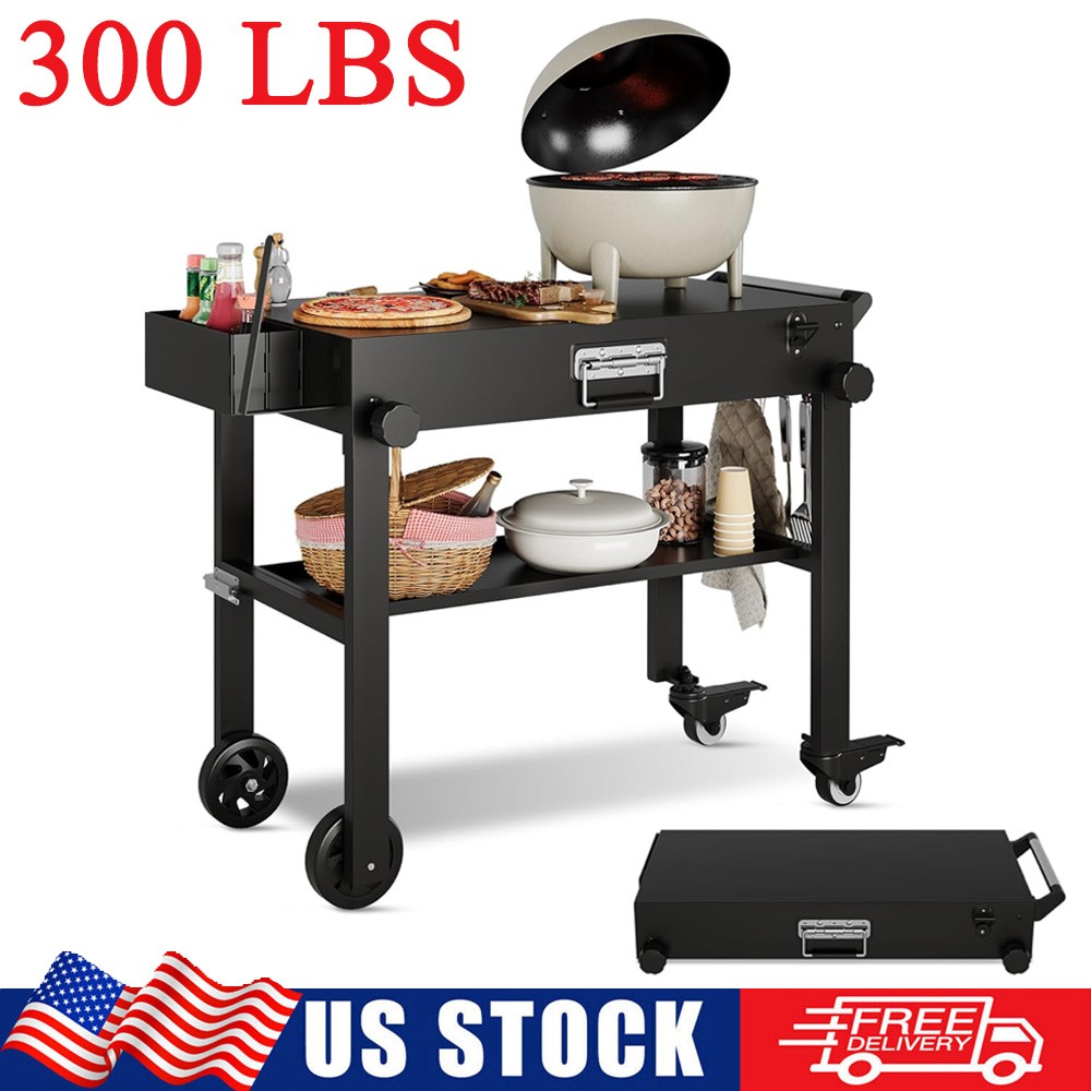 Outdoor Grill Cart Foldable Blackstone Griddle Stand for 17" & 22" Griddle Grill