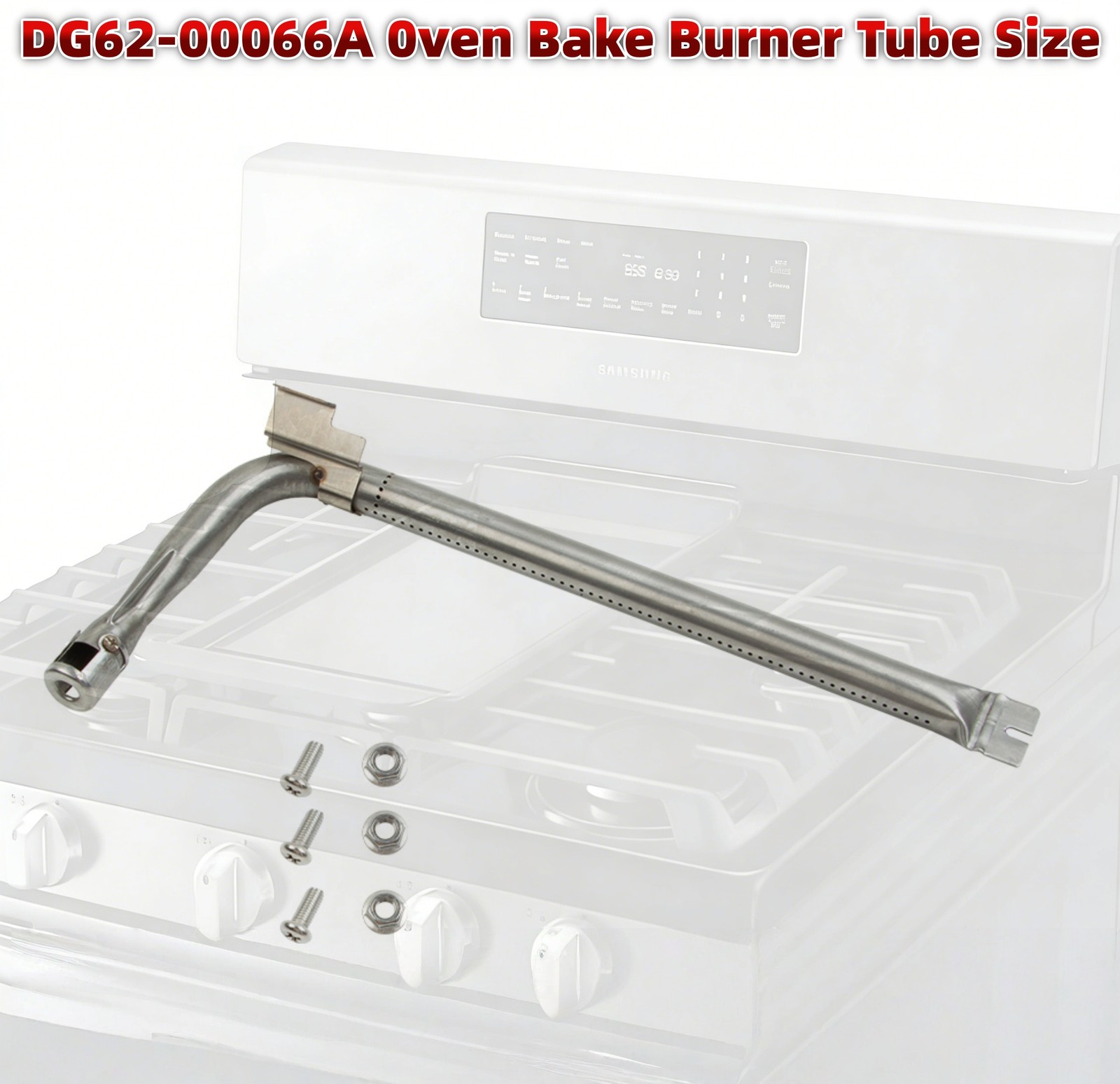 DG62-00066A Oven Bake Burner Tube Replacement Parts for Samsung Gas Burner Tube