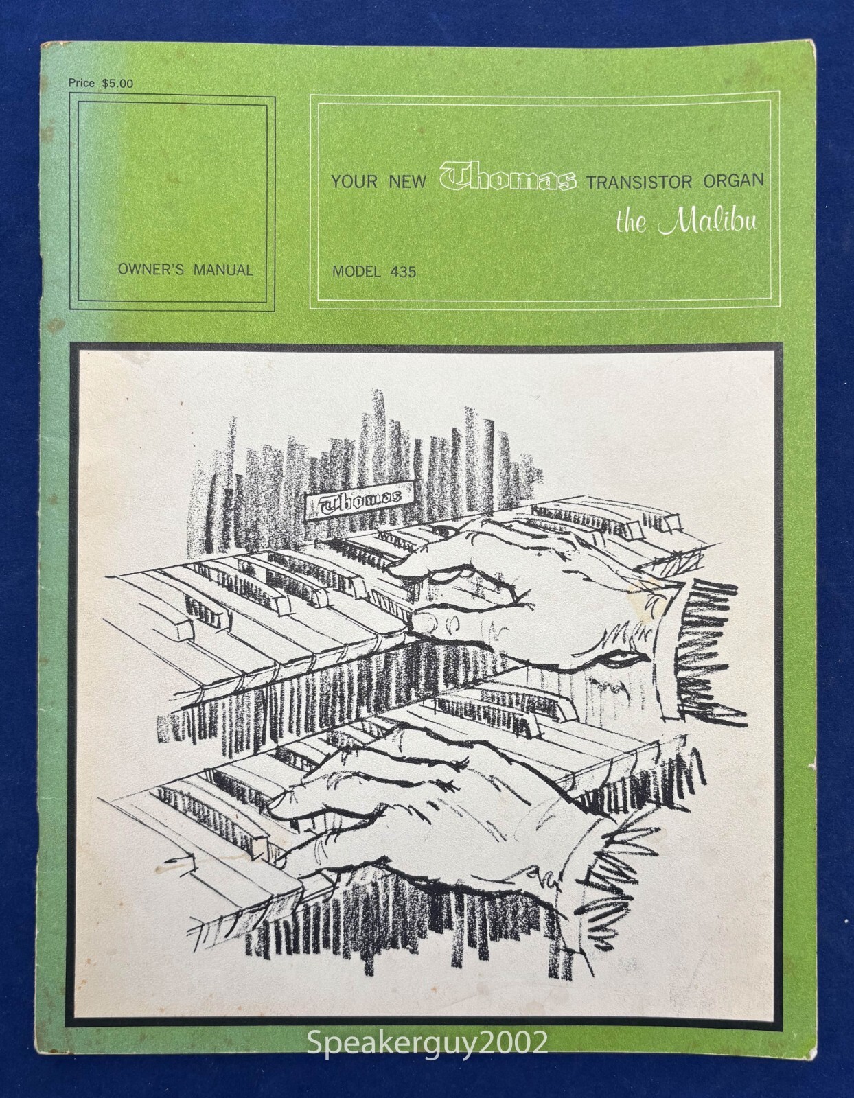 Original Thomas Organ / Malibu 435 / Owner's Manual