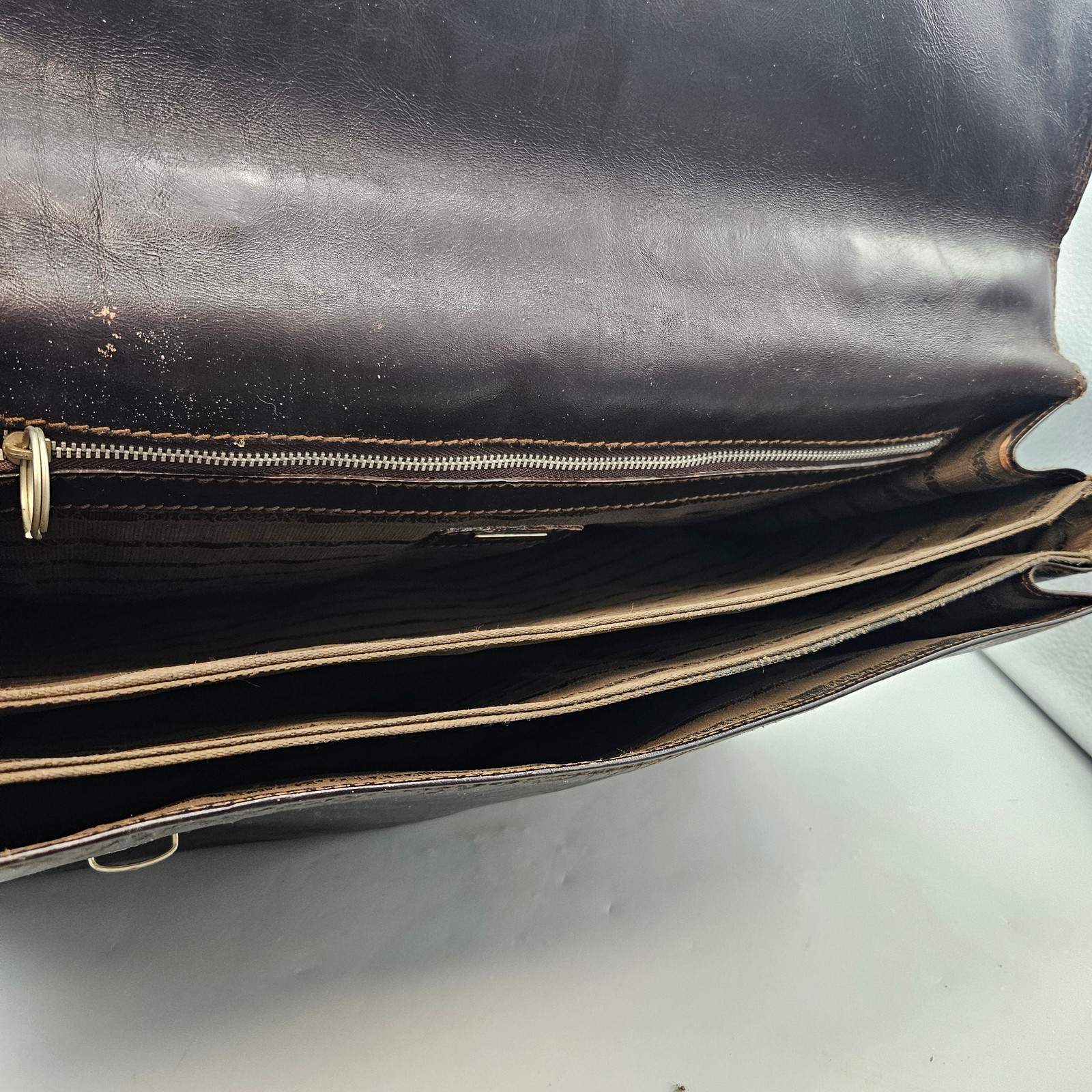 Vintage Dolce & Gabbana Black Leather Briefcase
