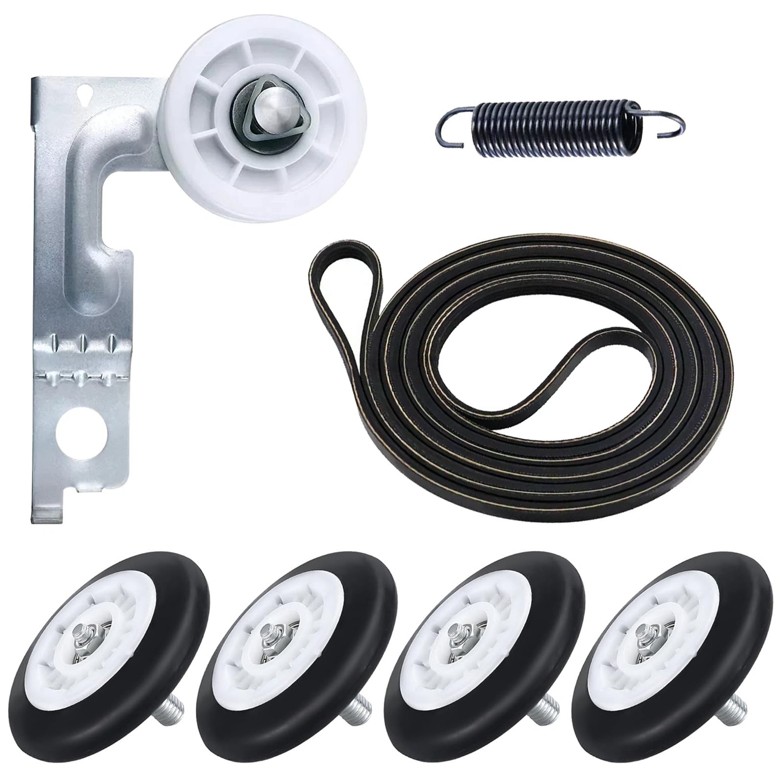 Upgraded 4581EL2002C Dryer Repair Kit Dryer Roller Kit for LG Kenmore Dryer