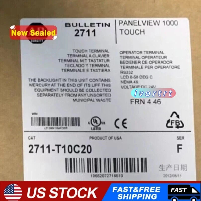 Brand New unopened A-B 2711-T10C20 Best Quality PanelView Fast ship US STOCK