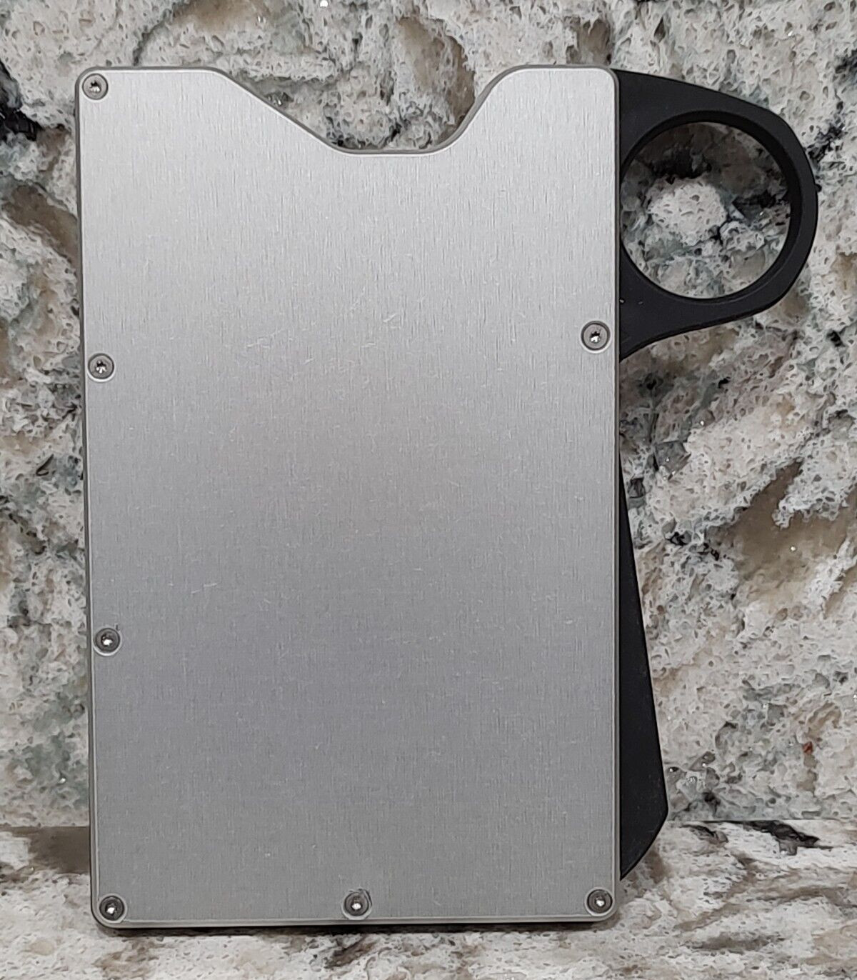GRIP6 RFID BLOCKING ALUMINIUM WALLET in SILVER - by GRIP6 BELT BUCKLE COMPANY