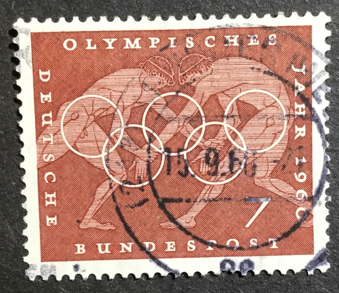 Germany Scott #813 Olympic Rings 7pf Used