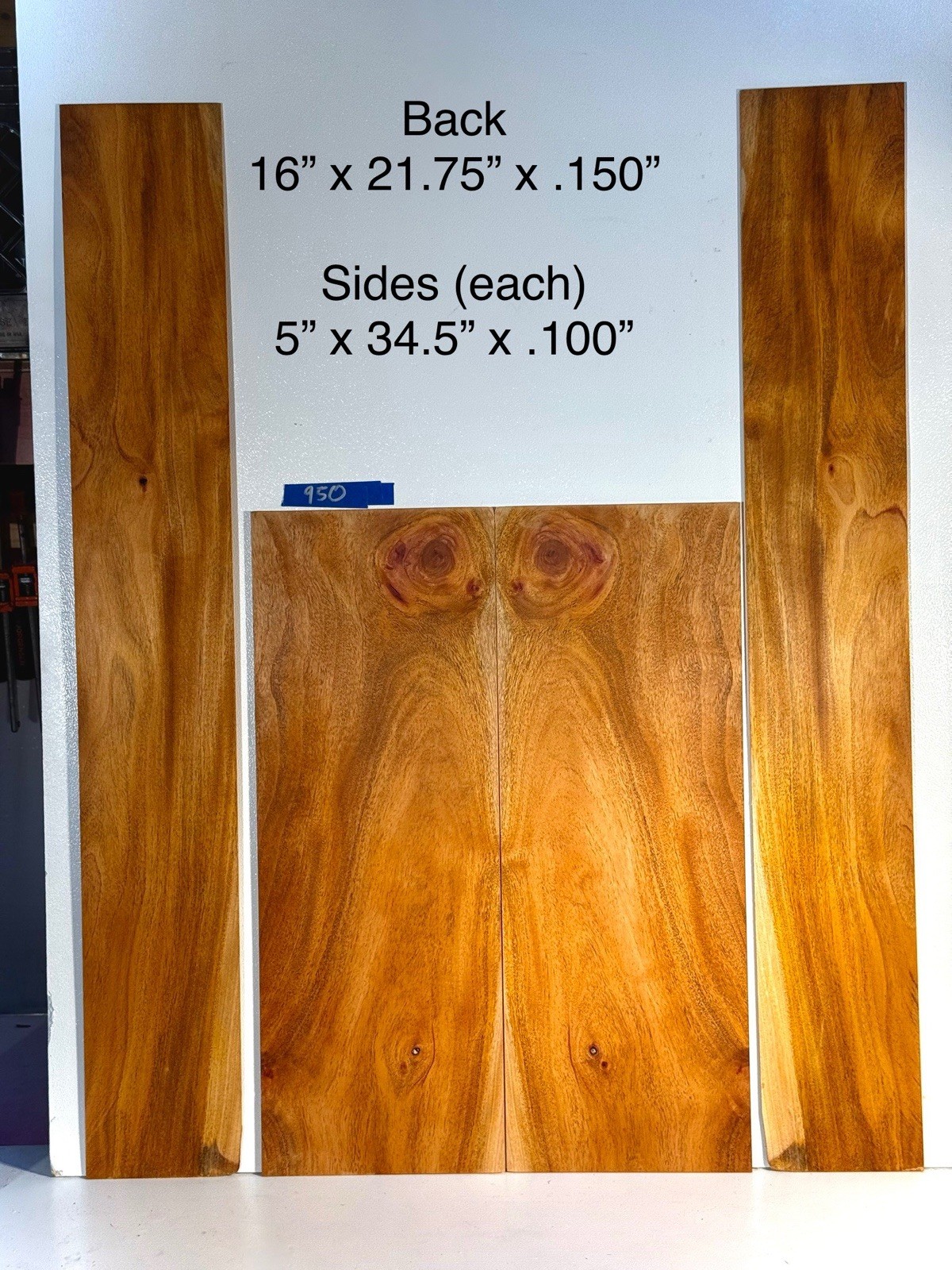 Cuban Mahogany Acoustic Guitar Set Back And Sides Luthier Wood Set