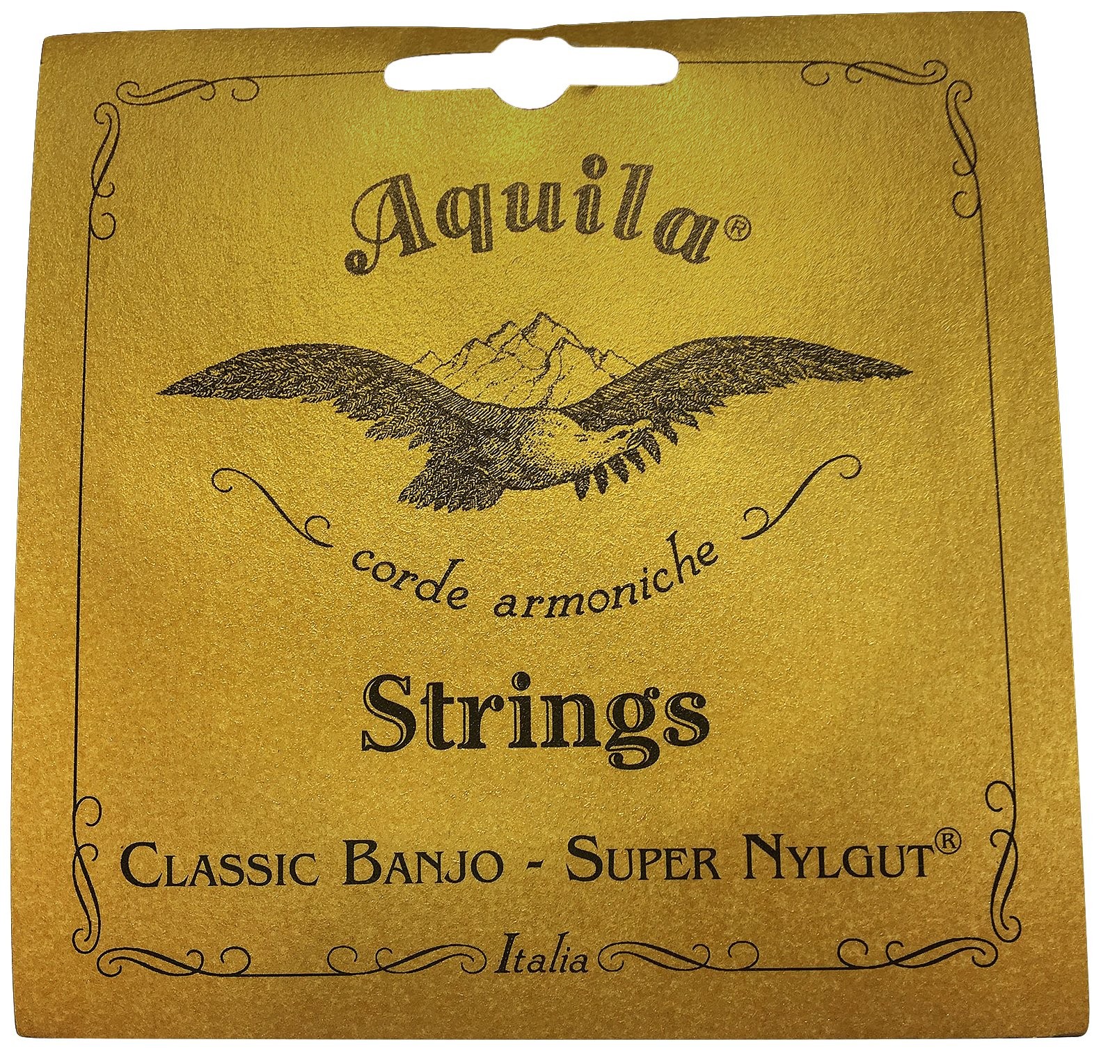 Aquila New Nylgut AQ-6B Banjo Strings – Medium Tension Full size, Natural