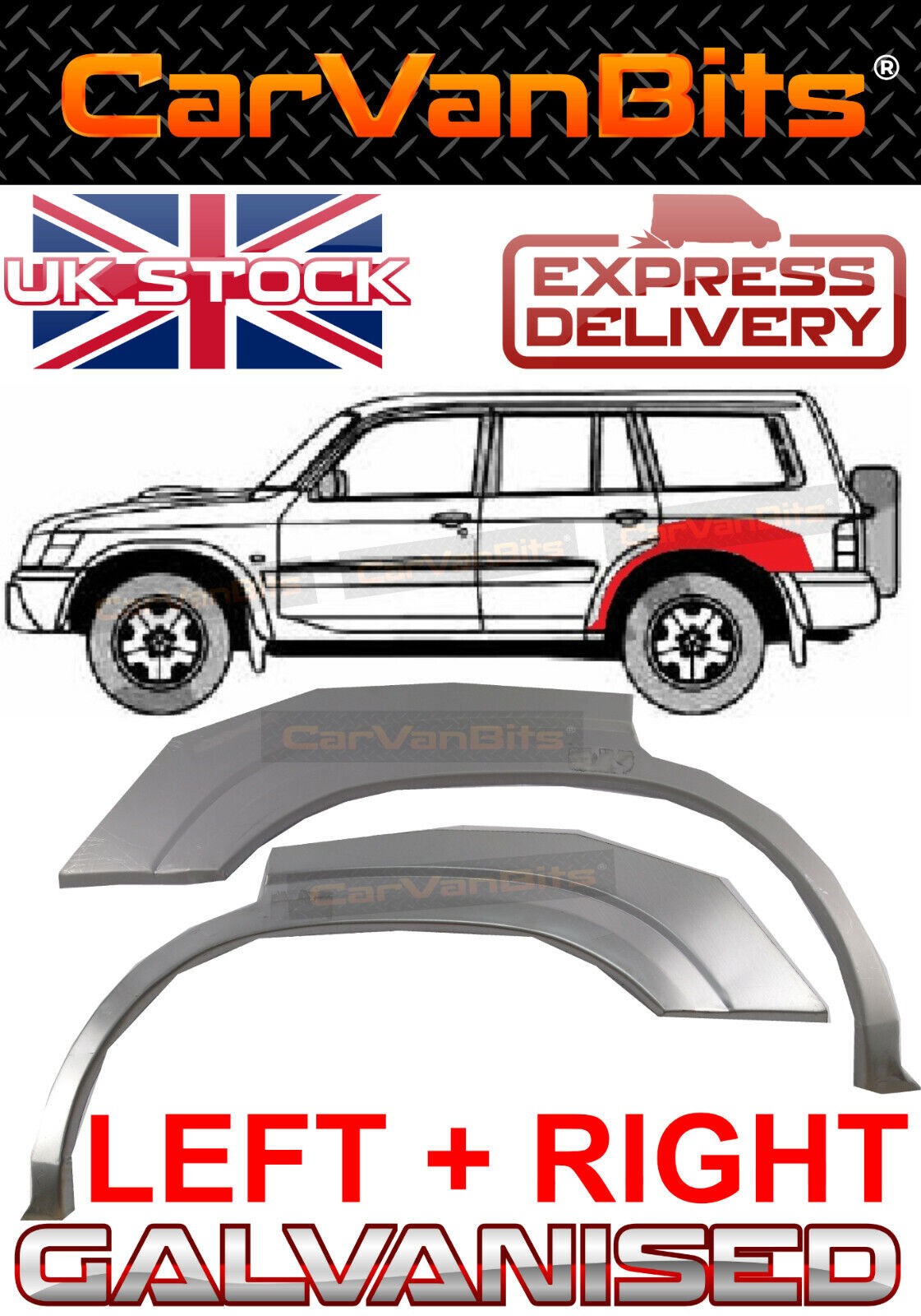 FOR NISSAN PATROL Y61 GY61 97-09 5 DOOR REAR WHEEL ARCH REPAIR PANEL WING FENDER