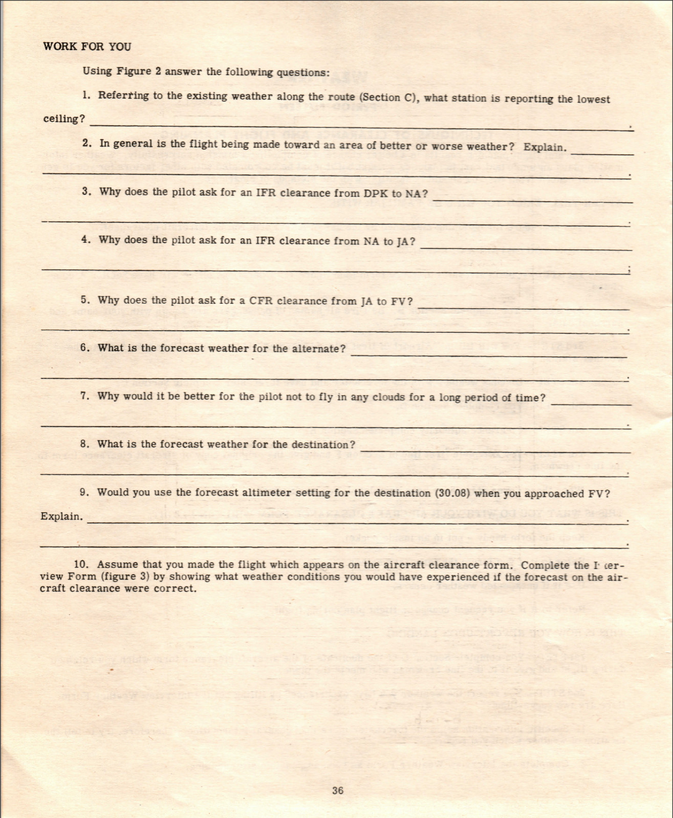 72 Page 1944 ADVANCED WEATHER SINGLE ENGINE AAF TRAINING Workbook on Data CD