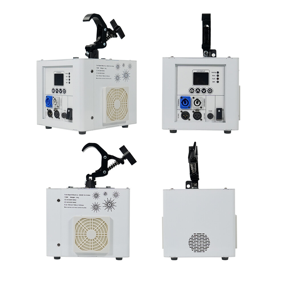2PCS 800W Cold Spark Machine Waterfall Effect Stage Wedding Events with Case