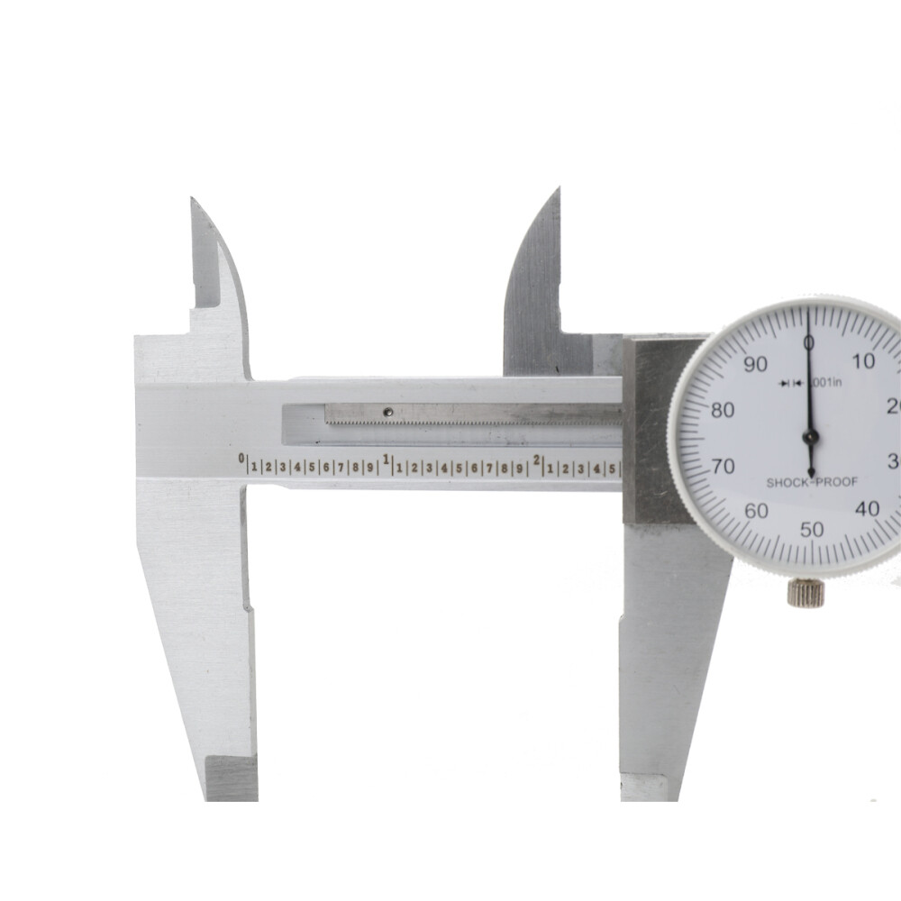 Stainless Steel Large Dial Caliper 12'' Shockproof Calipers Ruler With Case
