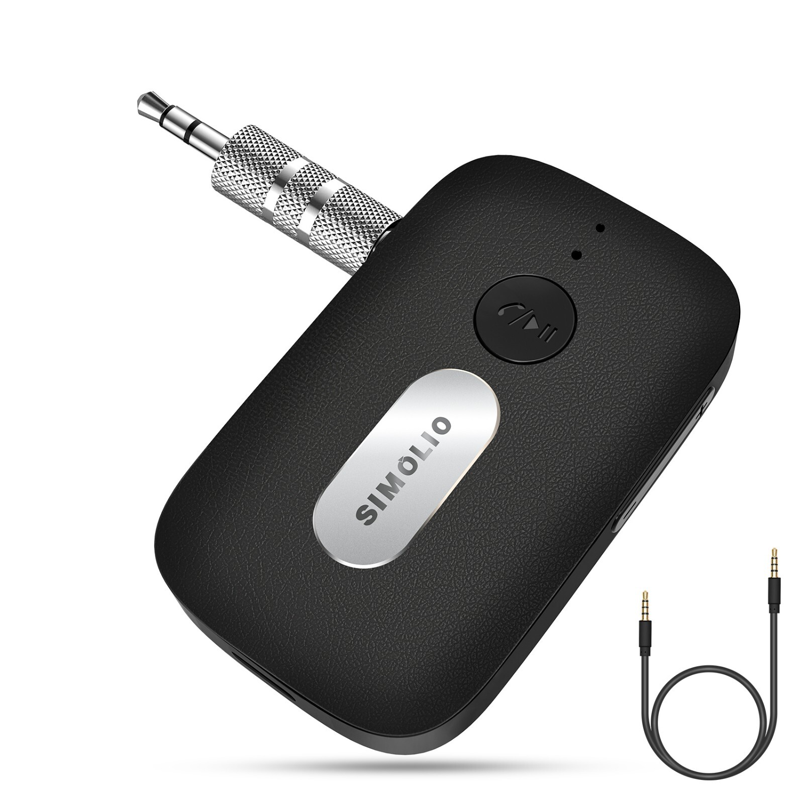 SIMOLIO Bluetooth AUX receiver With mic and independent volume control for Car