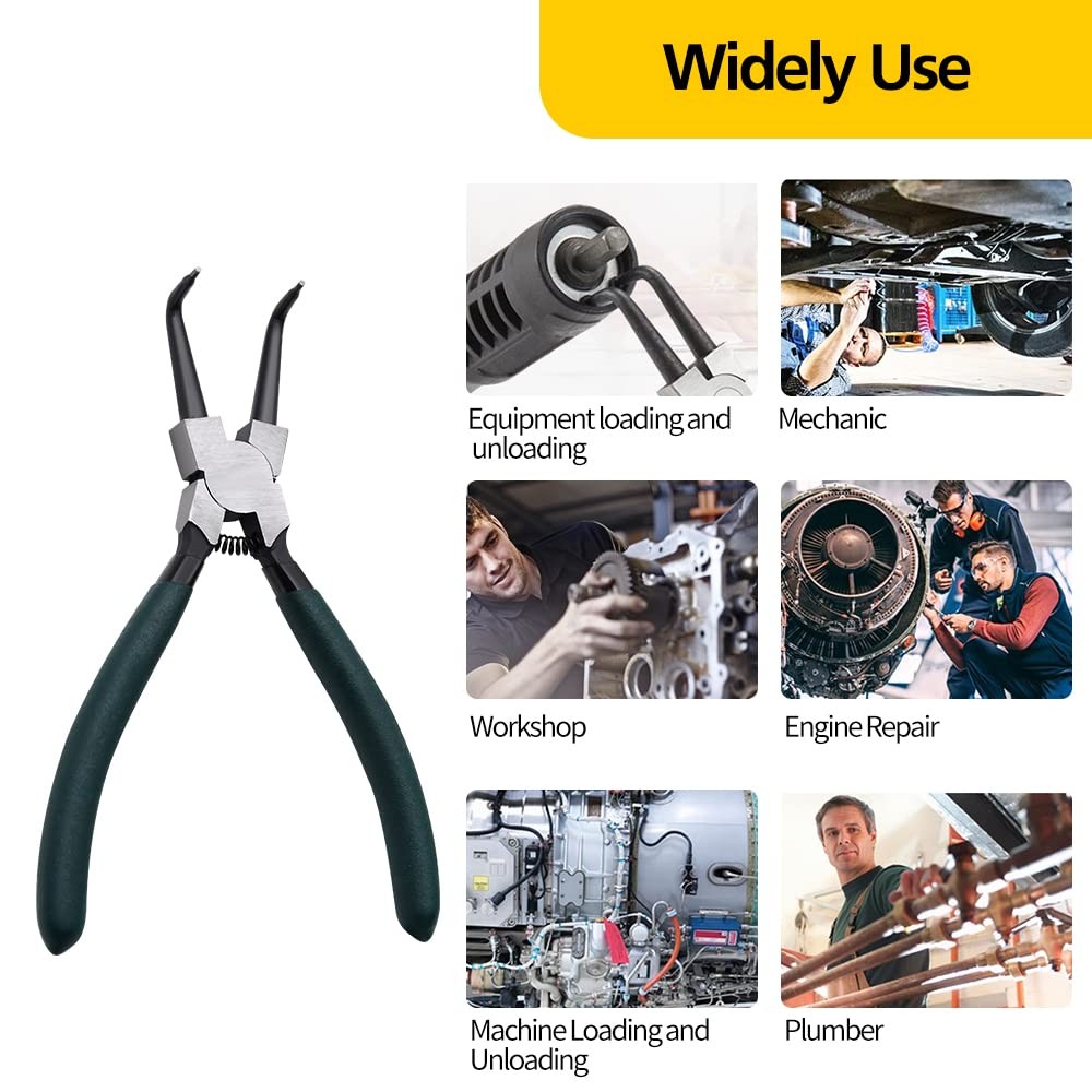 4PCS Snap Ring Pliers Set 7 Inch Internal External Circlip Tool Kit