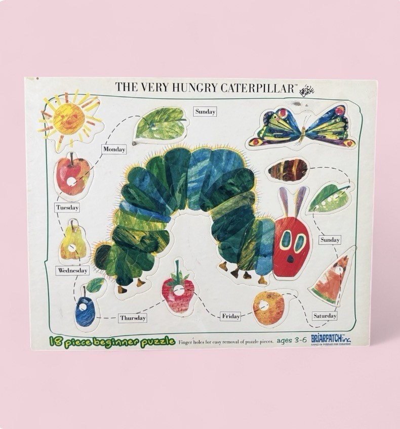 Vintage 1993 Very Hungry Caterpillar 18 Piece Briarpatch Puzzle Eric Carle