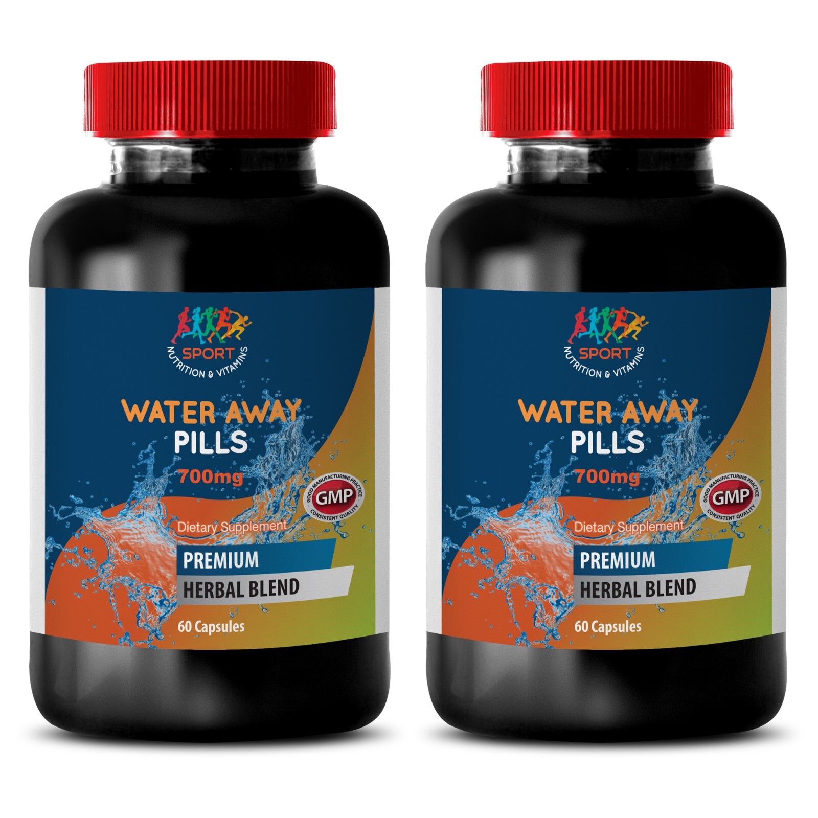 Bloat Control - WATER AWAY PILLS - Edema Apple Cider Fruit Relief 2Bot