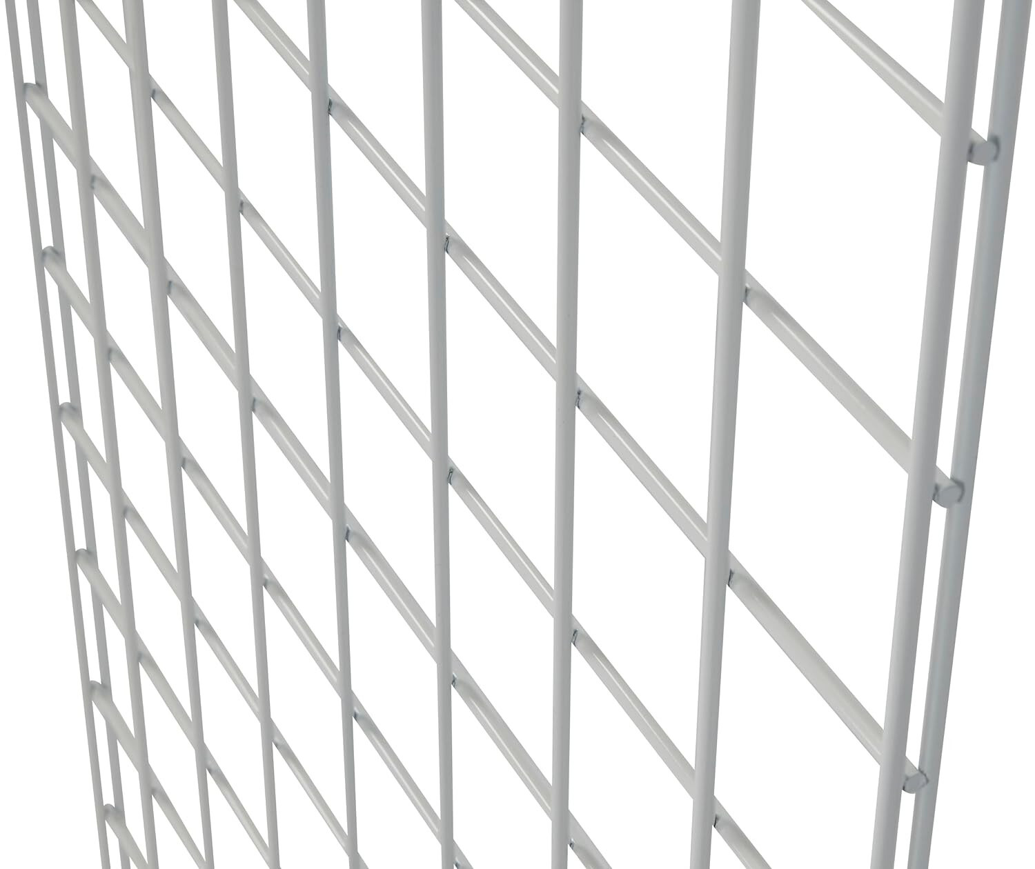 Wire Grid Panel 2' x 4' White Retail Display Craft Gridwall Double Wire Sides