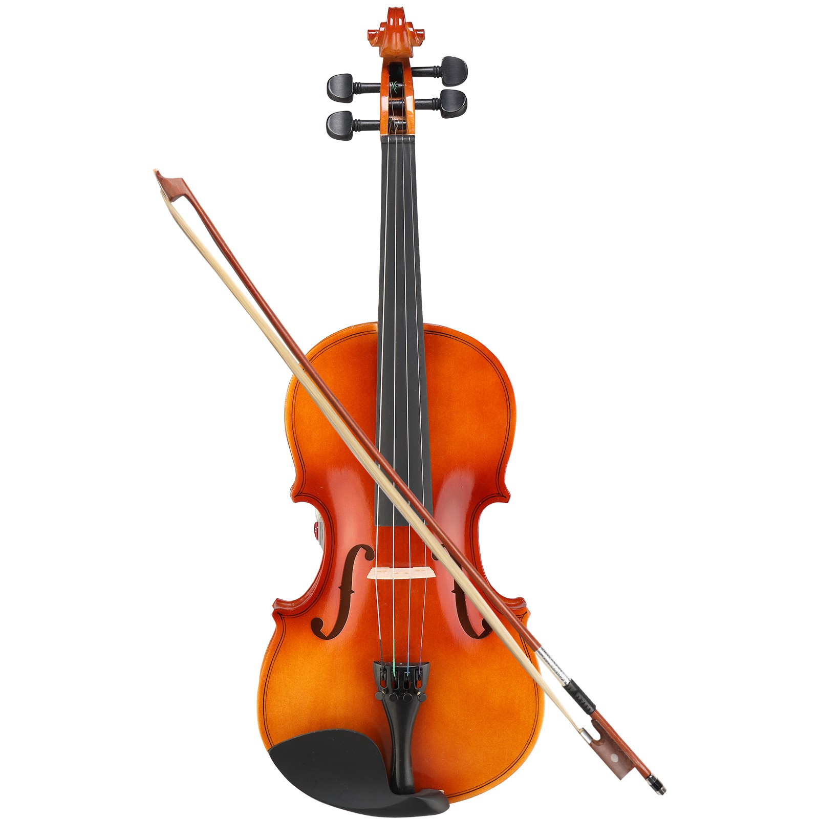 1/8 Acoustic Solid Wood Violin with Case Bow Rosin String Shoulder Rest Natural