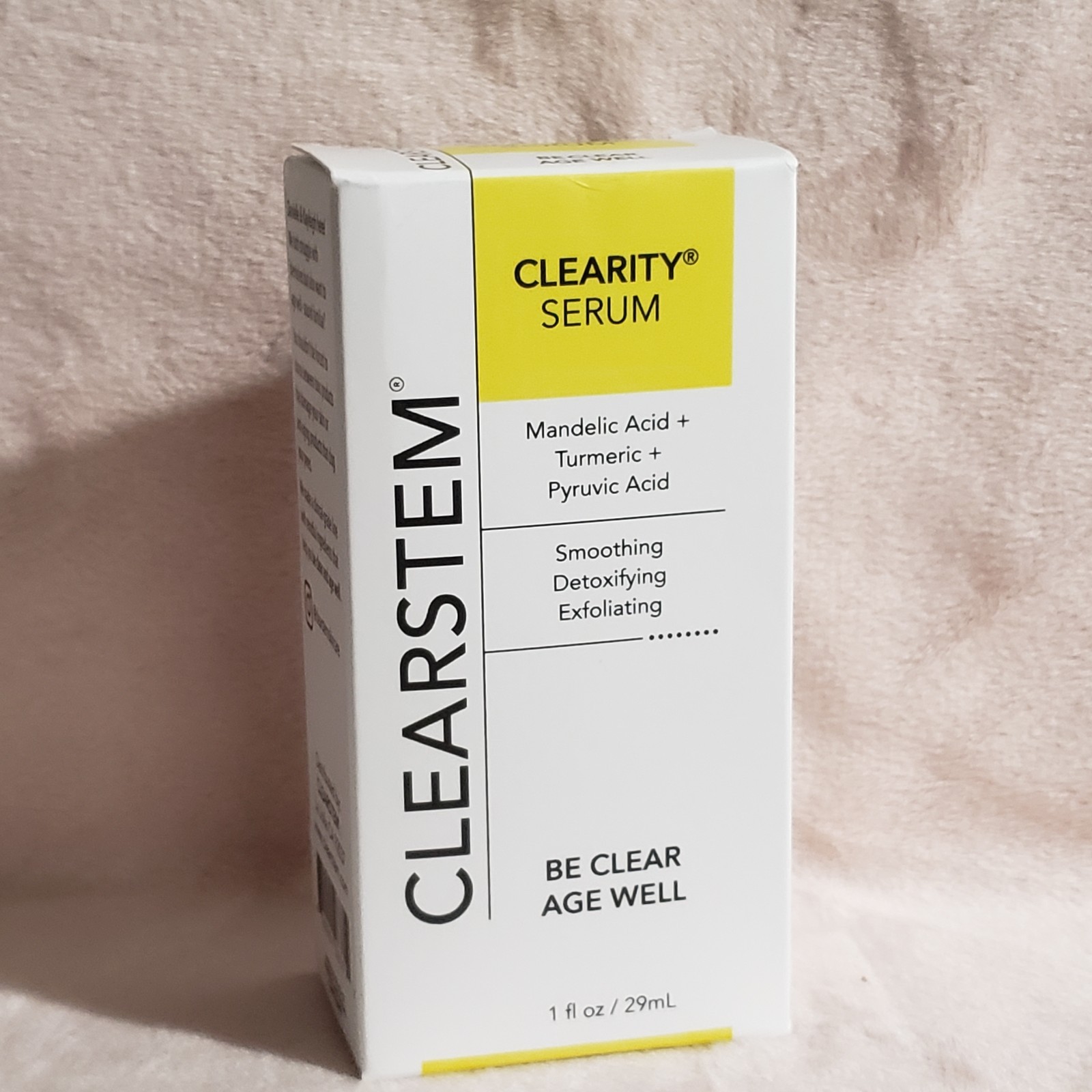 Clearstem Clearity  Serum Soothes Detoxifying Exfoliating 1oz NIB