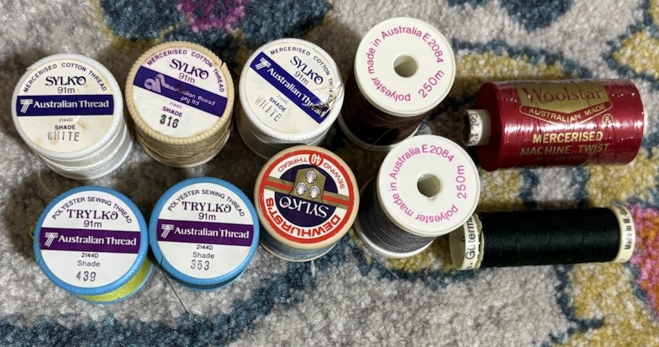 Dewhurst Sylko Trylko Coats Drima Woolstar Spools Cotton Thread Bundle Australia