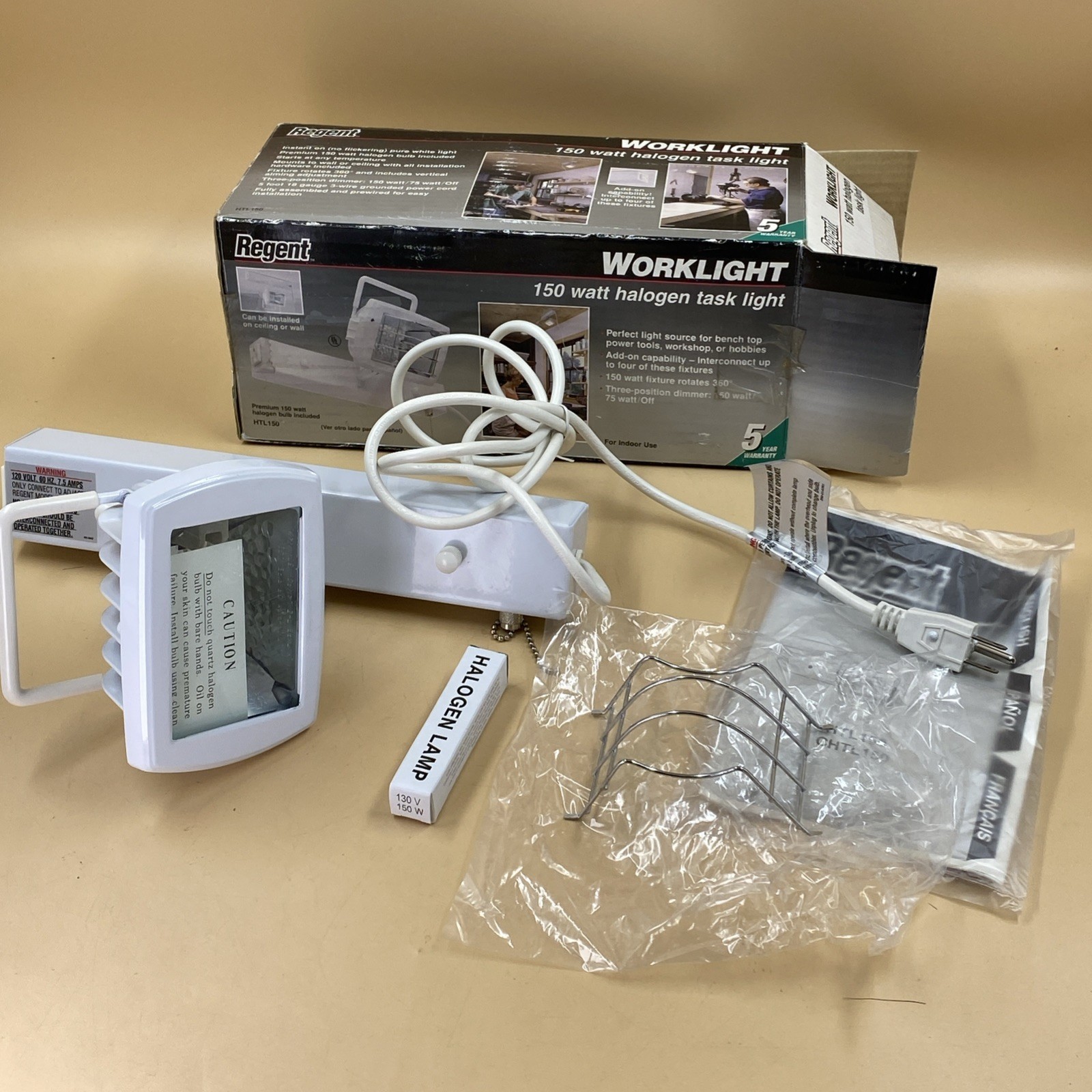 Regent  150 Watt Halogen Task Light  Work light /HTL150/ Bench Top Lighting