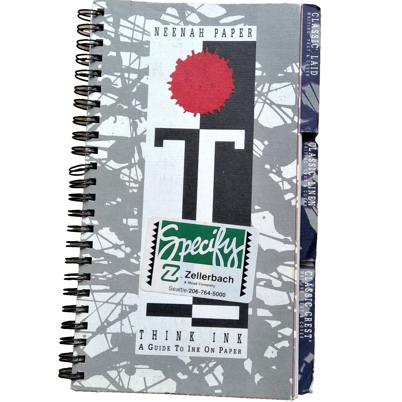 Neenah Papers Think Ink: A Guide To Ink On Paper sample book writing/text 1989