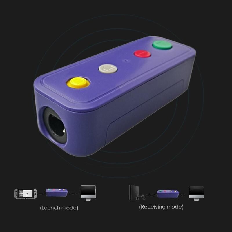 Wireless Bluetooth-compatible Adapter Converter with USB Cable Fit for Switch