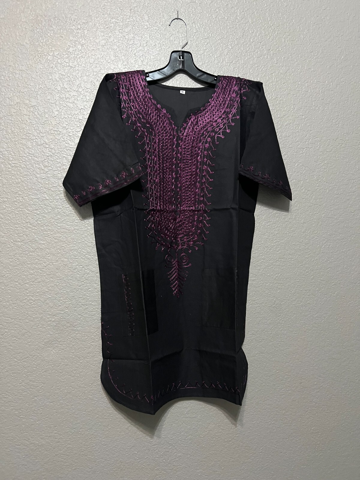 African clothing for men-Dashiki S-7X black