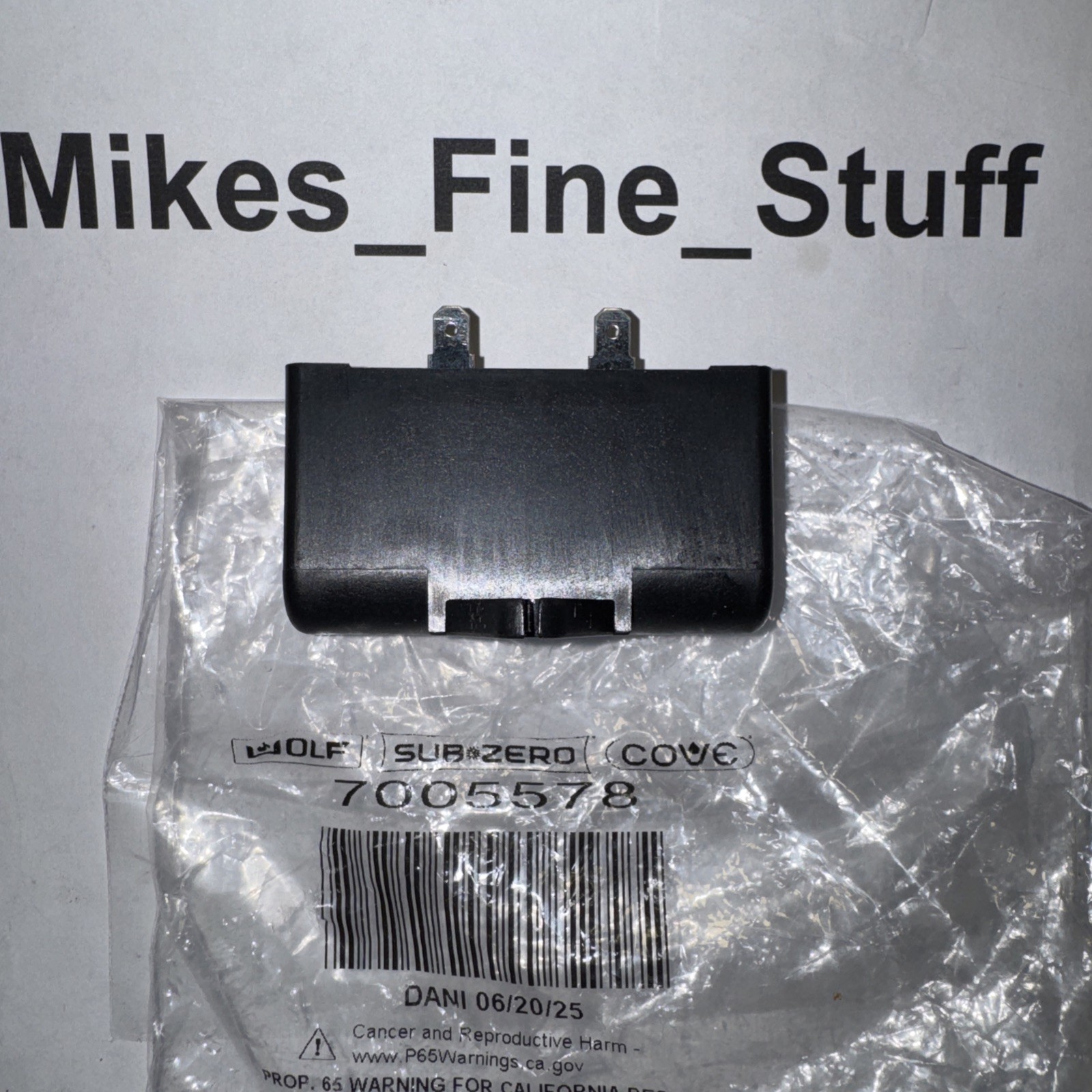 Wolf Sub Zero Refrigerator Part # 7005578 - Capacitor 12mf Service