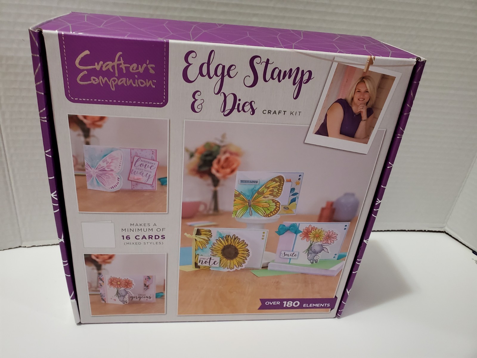 CR6 Crafter's Companion #47 Edge Stamp & Dies Craft Kit Makes 16 Cards New