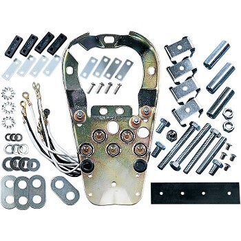 Drag Specialties DS-373639 Dash Base w/ Wire Harness Kit - Harley 68-95 Big Twin
