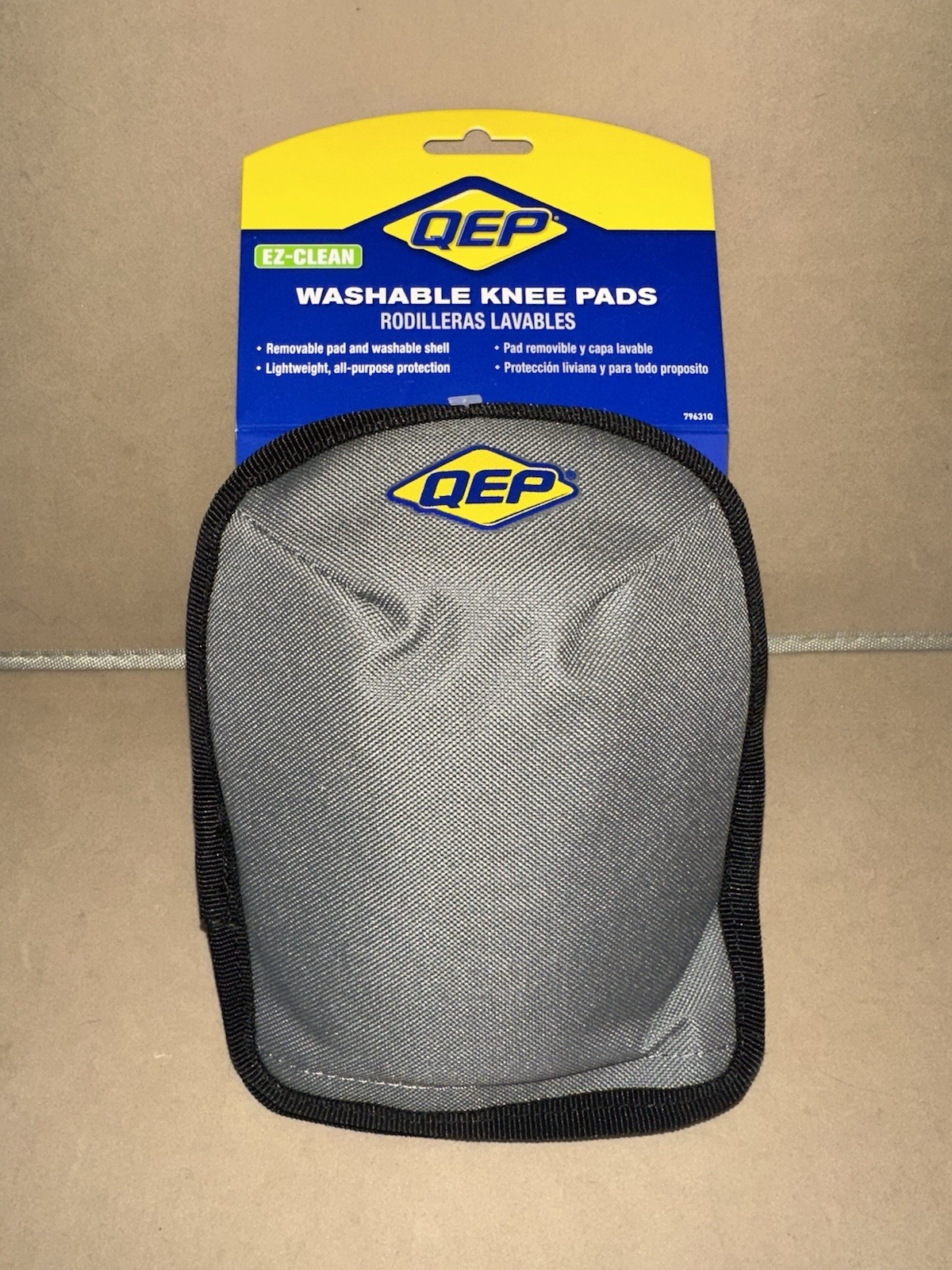 NEW QEP Knee Pads Removable Pad & Washable Shell Lightweight All-Purpose 79631Q