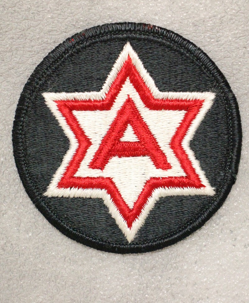 Army Patch: 6th Army - VN era, merrowed edge